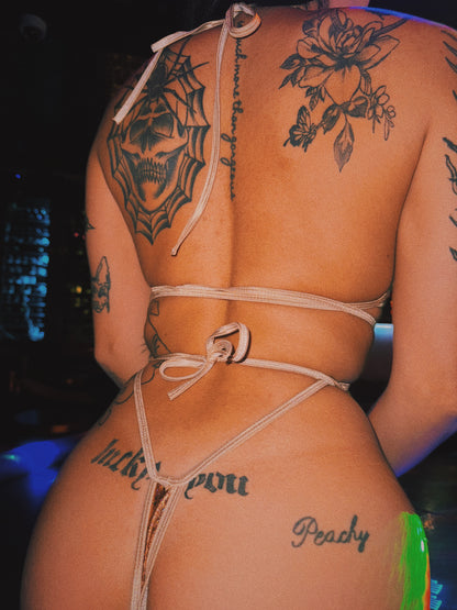Holographic Snake Skin Micro Bikini